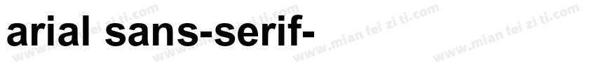 arial sans-serif字体转换